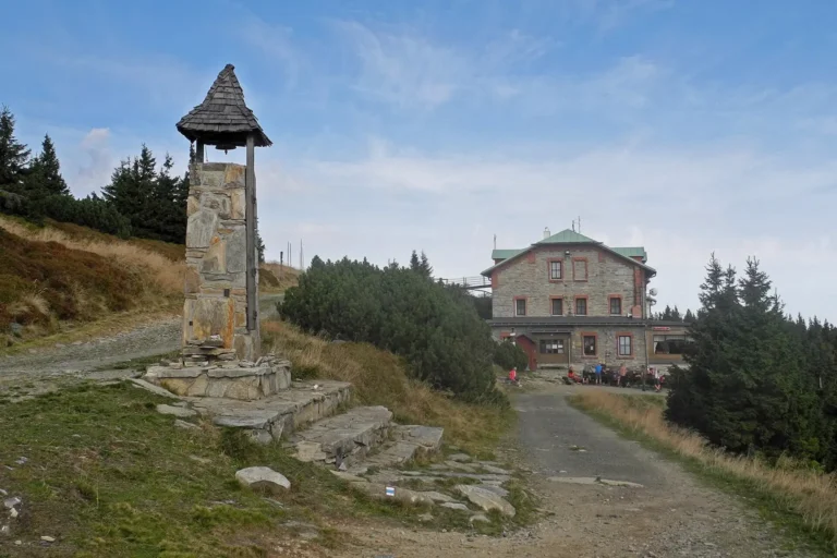 Archivní fotografie Chaty Jiřího na Šeráku v Jeseníkách.