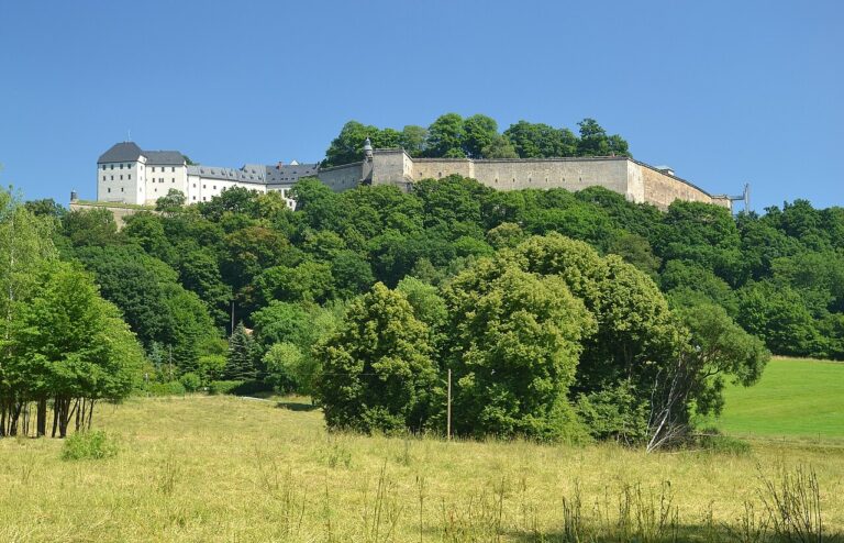 Pevnost Königstein nad údolím Labe