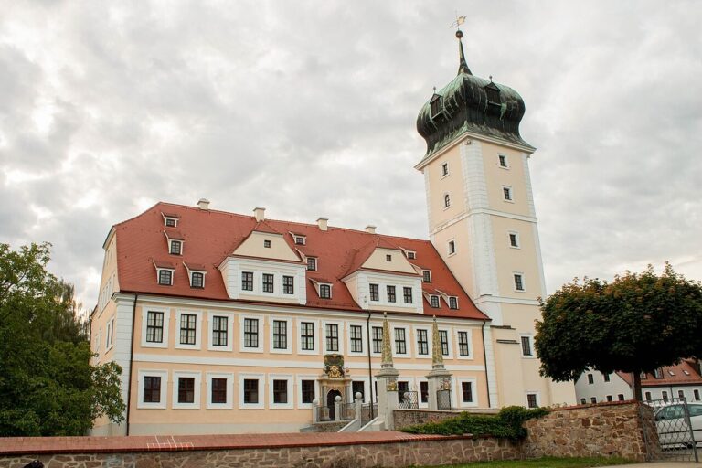 Zámek Delitzsch a jeho vysoká věž