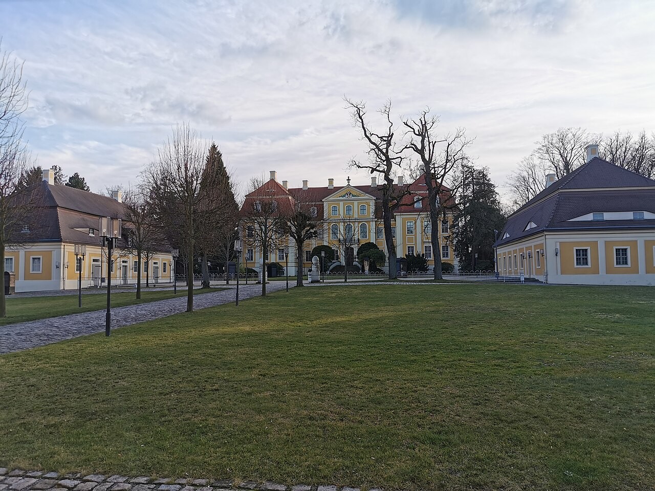 Barokní zámek Rammenau v Sasku